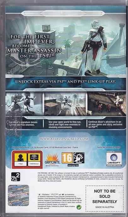 Assassins Creed Bloodlines - PSP (B Grade) (Genbrug)
